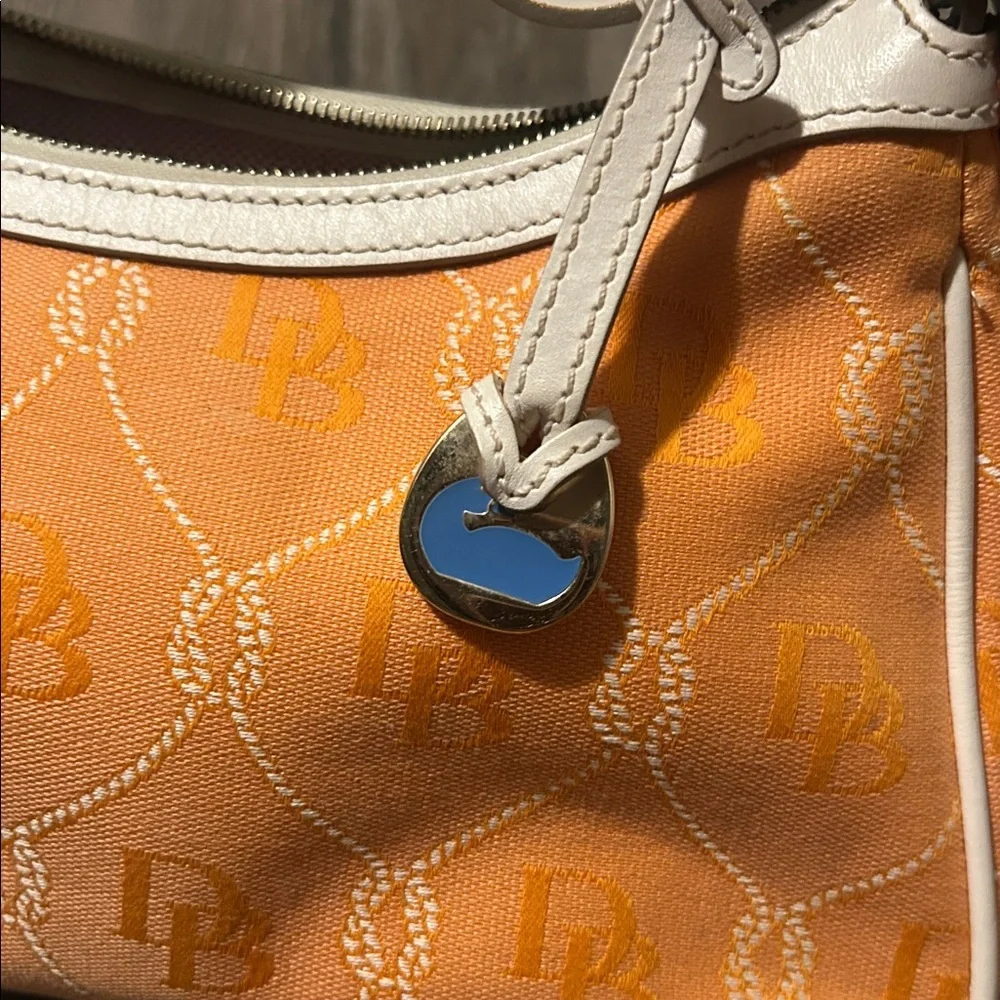 Dooney & Bourke‎ Orange and Tan Shoulder Bag
